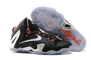 Баскетбольные кроссовки Nike Lebron 11 (XI) Elite Low черный и серебро, фото 2