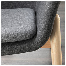 Кресло c высокой спинкой ВЕДБУ темно-серый ИКЕА, IKEA  , фото 3