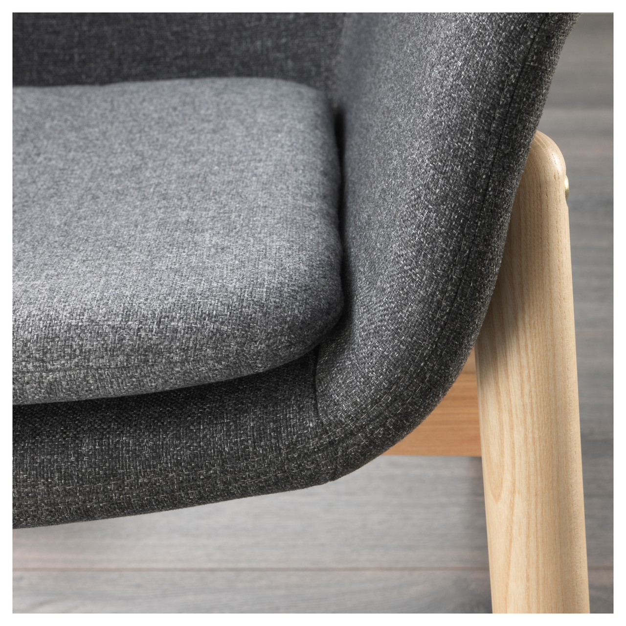 Кресло c высокой спинкой ВЕДБУ темно-серый ИКЕА, IKEA - фото 3 - id-p60457412