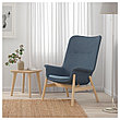 Кресло c высокой спинкой ВЕДБУ синий ИКЕА, IKEA  , фото 4