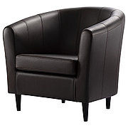 Кресло ТУЛЬСТА темно-коричневый  ИКЕА, IKEA 