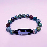 Браслет из хризоколлы с бусиной дзи Гуань Инь, фото 2