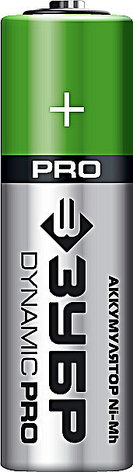Аккумулятор Ni-Mh "DYNAMIC PRO" ЗУБР 59275-2C, АА, 2шт на карточке, фото 2