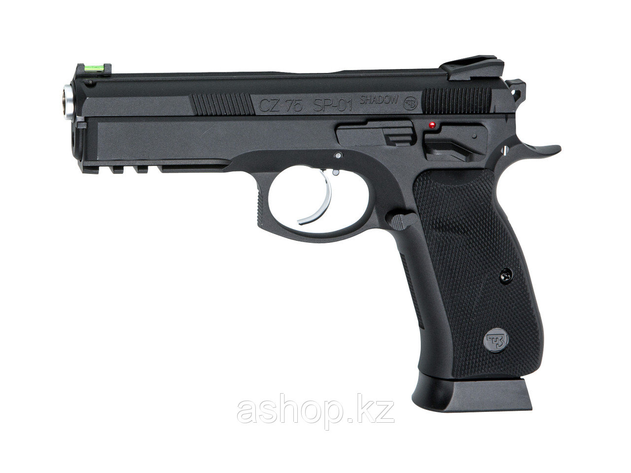 Пистолет пневматический ASG CZ SP-01 Shadow, Калибр: 4,5 мм (.177, BB), Дульная энергия: 1,6 Дж, Ёмкость магаз