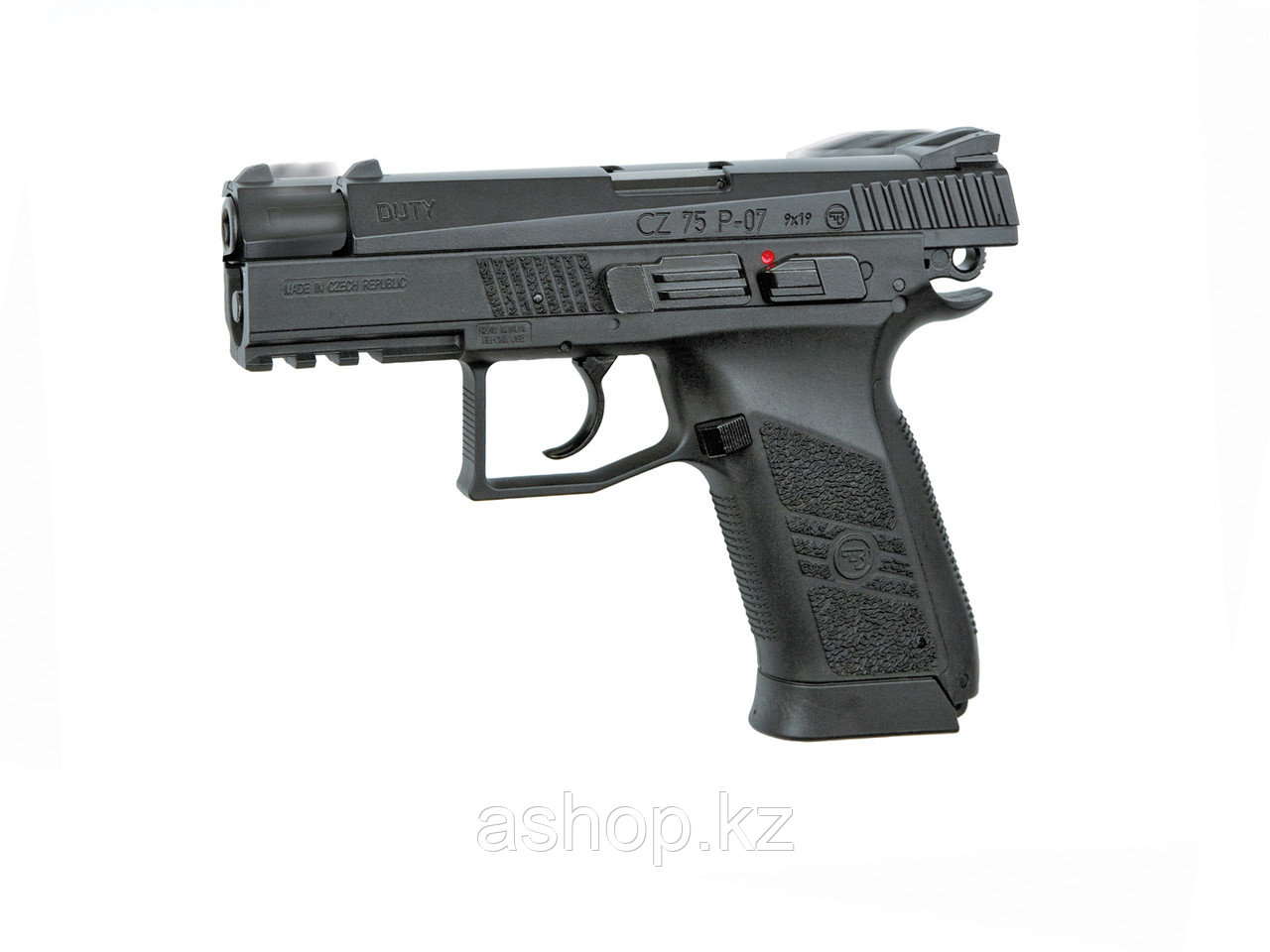 Пистолет пневматический ASG CZ 75 P-07 Duty, Калибр: 4,5 мм (.177, BB), Дульная энергия: 2,1 Дж, Ёмкость магаз