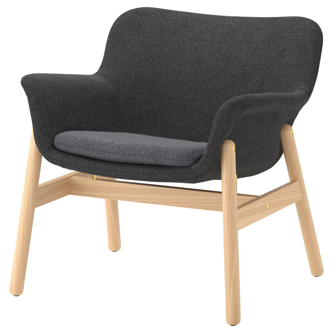 Кресло ВЕДБУ темно-серый ИКЕА, IKEA  