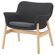 Кресло ВЕДБУ темно-серый ИКЕА, IKEA