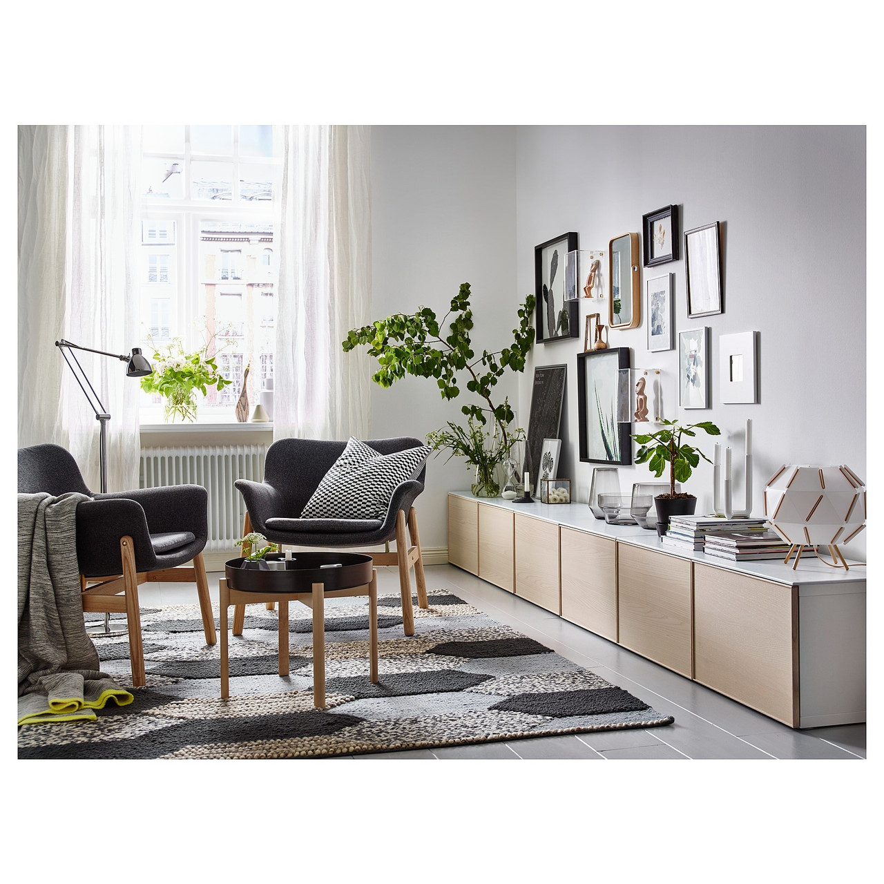 Кресло ВЕДБУ темно-серый ИКЕА, IKEA - фото 4 - id-p60466161