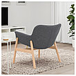 Кресло ВЕДБУ темно-серый ИКЕА, IKEA  , фото 3