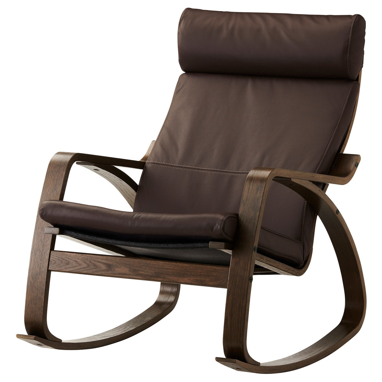 Кресло-качалка ПОЭНГ коричневый/Глосе темно-коричневый ИКЕА, IKEA