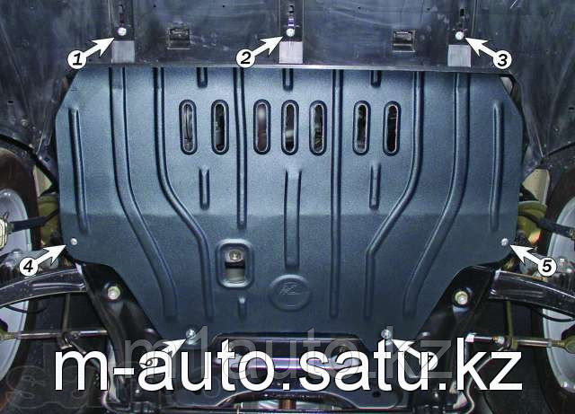 Защита картера двигателя и кпп на Toyota Camry 10-15/ Тойота Камри 10-15 - фото 4 - id-p60467777