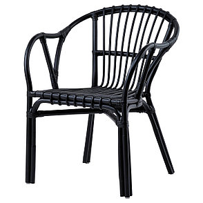 Кресло ХОЛЬМСЕЛЬ черный ИКЕА, IKEA, фото 2