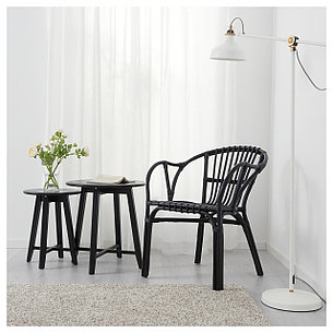 Кресло ХОЛЬМСЕЛЬ черный ИКЕА, IKEA, фото 2