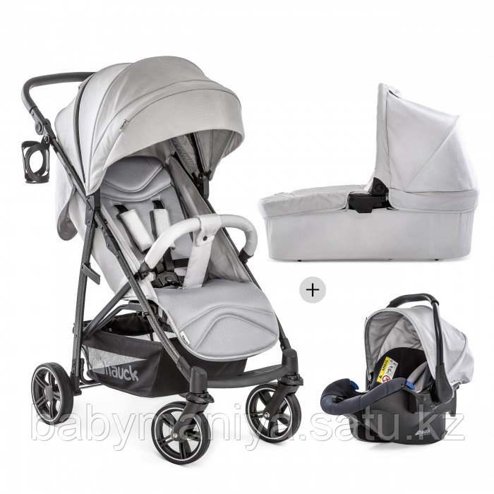 Коляска 3 в 1 Rapid 4S Plus Trioset Hauck лунный камень (Рапид)