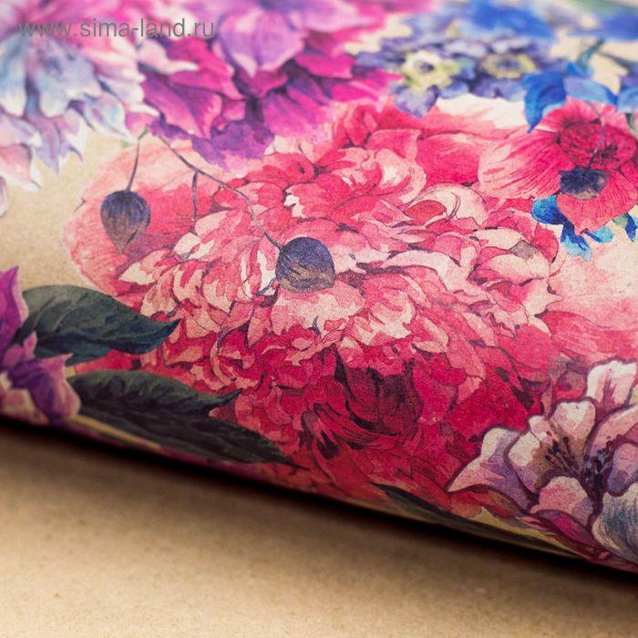 Бумага упаковочная крафтовая «Летний сад», 50 × 70 см