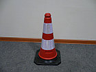 Конус сигнальный пластмассовый Н500мм черная основа, фото 2