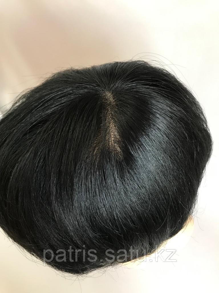 Стрижка в стиле боб из натуральных волос с макушкой на шелке - фото 7 - id-p60477330