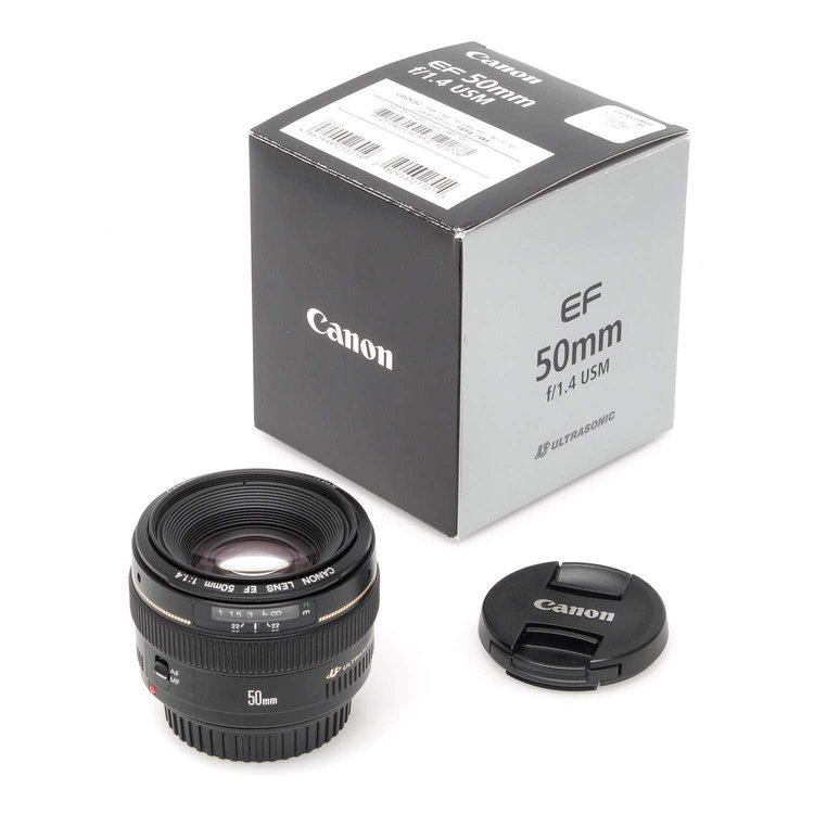 Обьектив Canon EF 50mm f/1.4 USM - фото 2 - id-p60488237