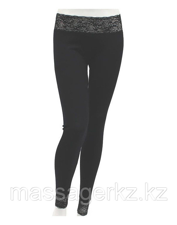 Термобелье CRATEX Женское термобелье, брюки Люкс (цвет черный) "Шерсть+Шелк", Cratex
