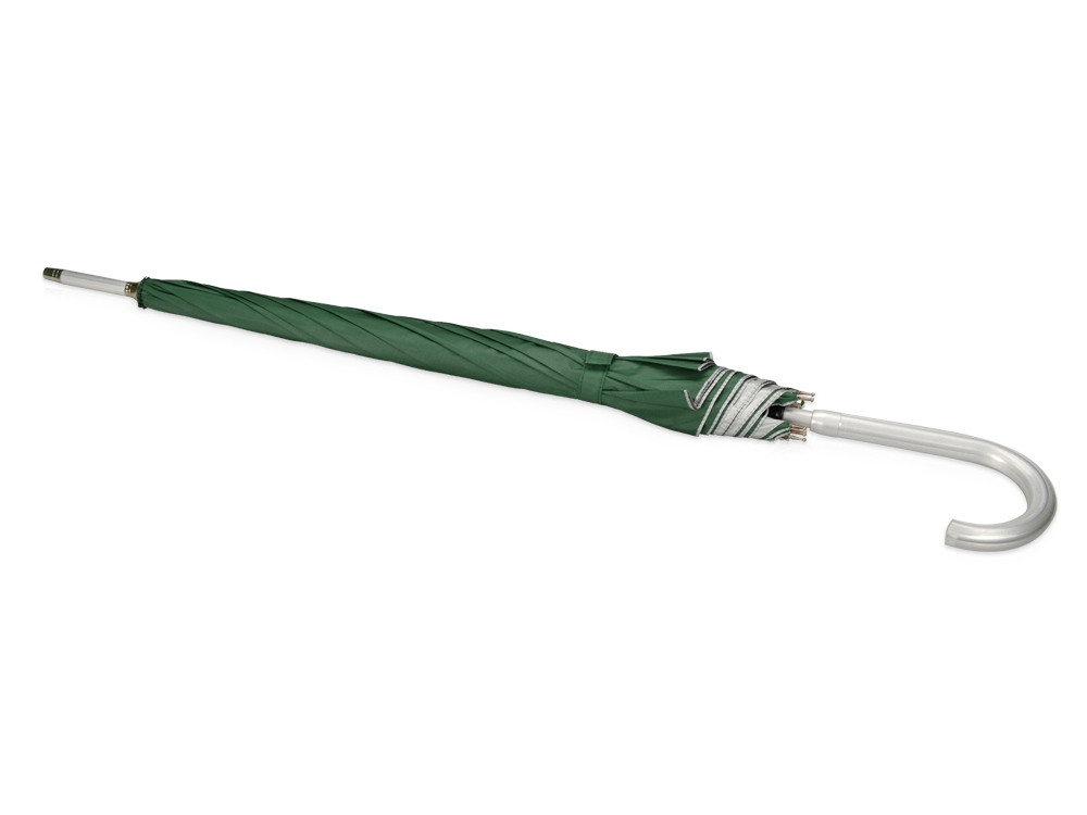 Зонт-трость полуавтомат Майорка, зеленый/серебристый - фото 2 - id-p60492036