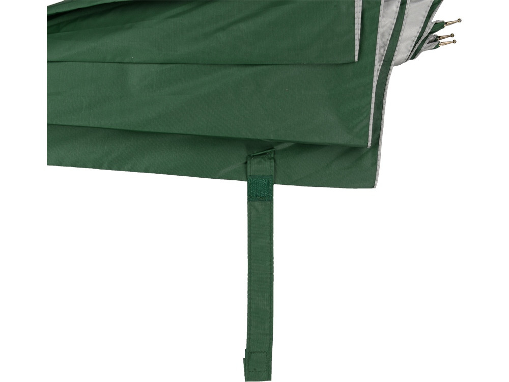 Зонт-трость полуавтомат Майорка, зеленый/серебристый - фото 3 - id-p60492036
