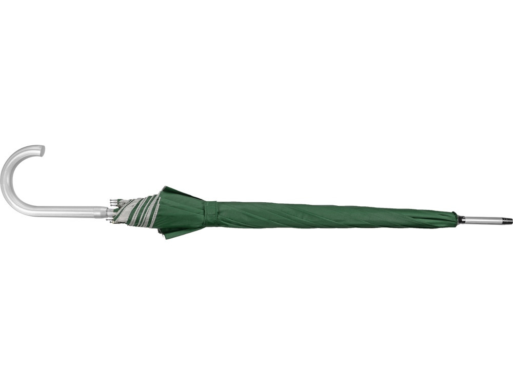 Зонт-трость полуавтомат Майорка, зеленый/серебристый - фото 4 - id-p60492036