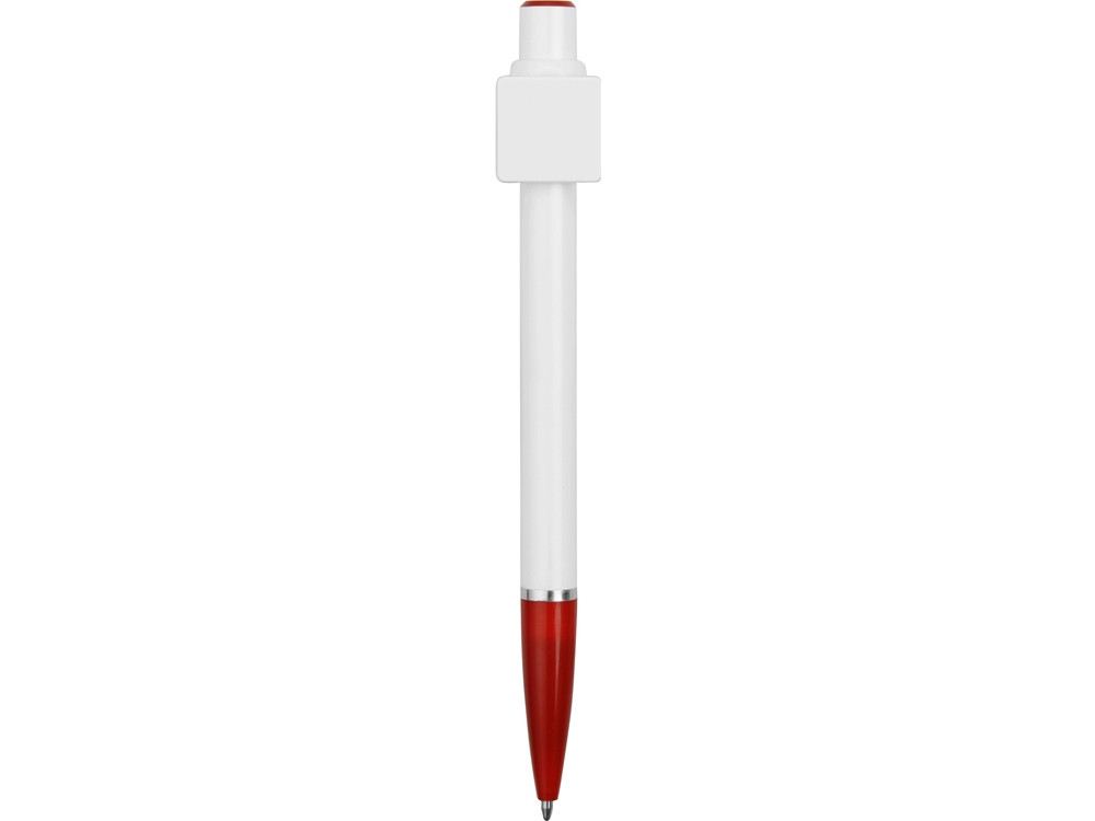 Ручка шариковая Тенерифе, белый/красный - фото 2 - id-p60498511