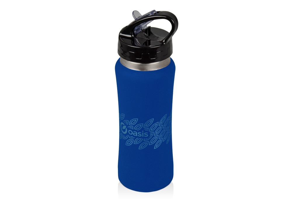 Бутылка спортивная Коста-Рика 600мл, синий - фото 6 - id-p55554835