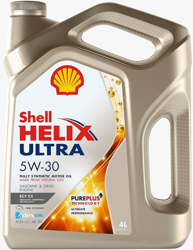 Синтетическое масло SHELL HELIX ULTRA ECT 5W-30  (C3, A3/B3, A3/B4) 4л