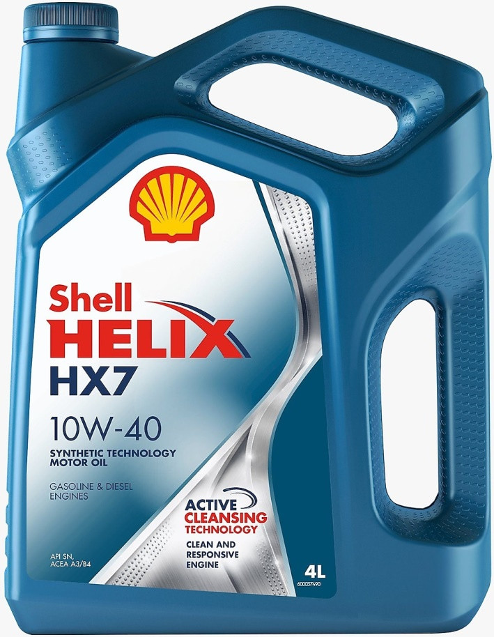 Полусинтетическое масло HELIX HX7 10W-40 (SN/CF; A3/B3, A3/B4) 4л