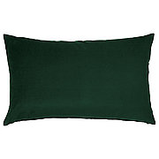 Чехол на подушку 40х65 САНЕЛА темно-зеленый ИКЕА, IKEA 