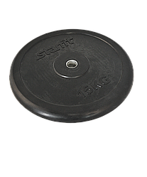 Диск обрезиненный BB-202, d=26 мм, черный, 15 кг