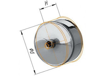 Заглушка М с конденсатоотводом D=200, AISI 430, 0,5 мм (Феррум)