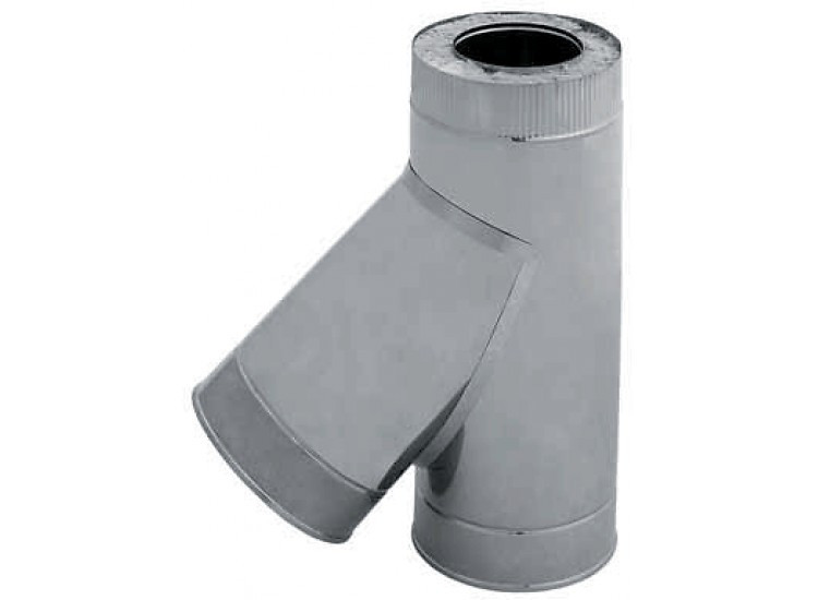 Тройник сэндвич 135°, по воде D=150/210, AISI 430/ОЦ, 0,5/0,5 мм (Феррум)