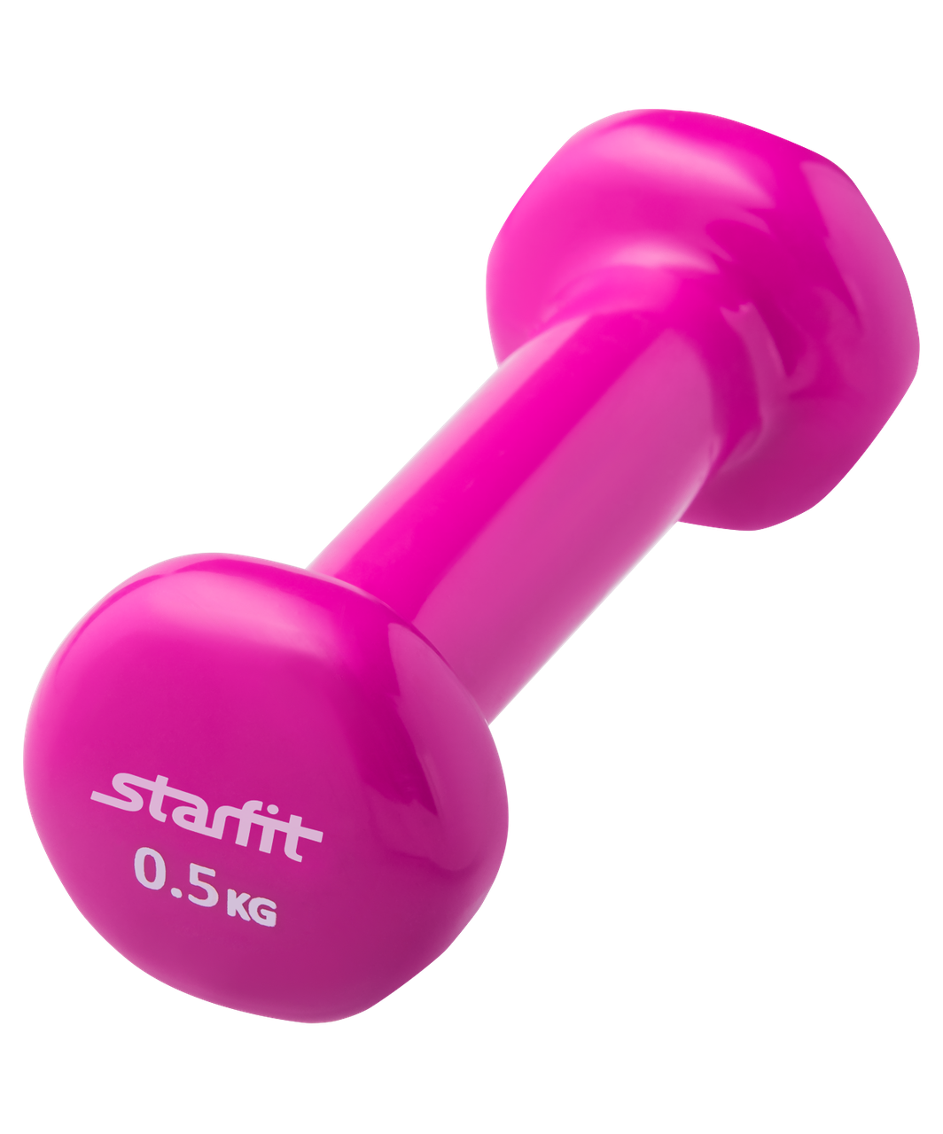 Гантель виниловая DB-101 0,5 кг, розовая Starfit
