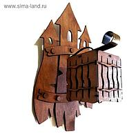 Бра деревянное "Ветер", оформление замок