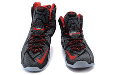 Кроссовки для баскетбола Nike Lebron 12 Red black, фото 3