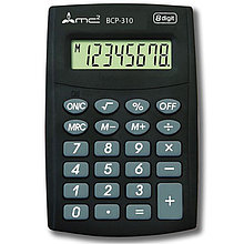 Калькулятор карманный 8 разрядов Uniel BCP-100 MC2 двойное питание 110*65*11мм черный
