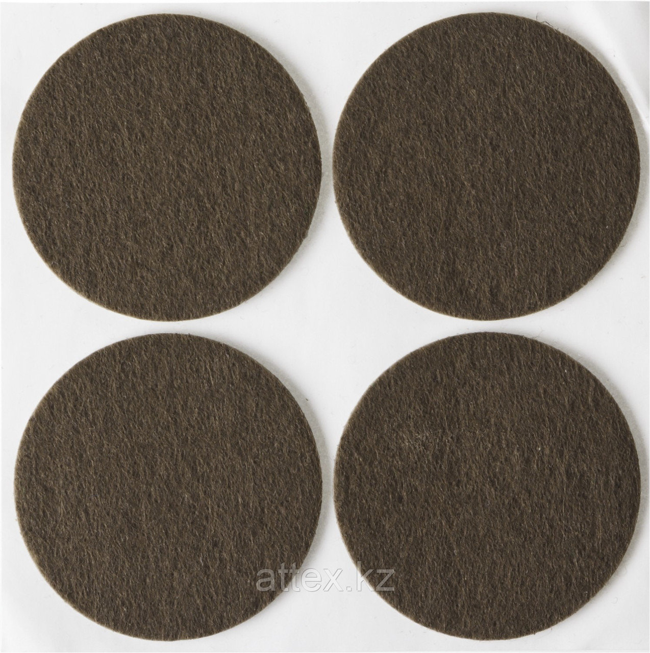 Накладки STAYER "COMFORT" на мебельные ножки, самоклеящиеся, фетровые, коричневые, круглые - диаметр 50 мм, 4 шт 40910-50