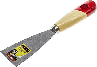 Шпательная лопатка STAYER "MASTER" c деревянной ручкой, 50 мм 1001-050