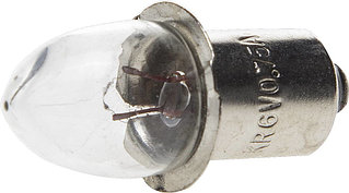 Лампа криптоновая СВЕТОЗАР без резьбы,  для фонарей с 5-ю батареями, 6 В / 0,75 А SV-56974