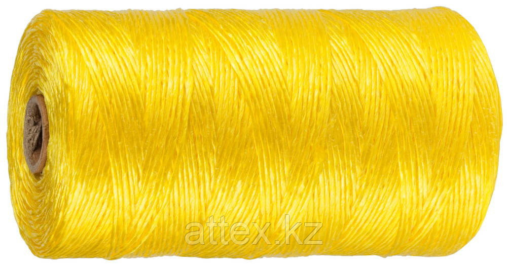 Шпагат STAYER многоцелевой полипропиленовый, d=1,5 мм, желтый, 110 м, 32 кгс, 0,8 ктекс 50077-110