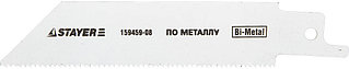 Полотно STAYER "PROFI" S522EF для сабельной эл. ножовки Bi-Met,тонколистовой, профильный металл, нерж сталь, цвет мет, 80 мм 159459-08