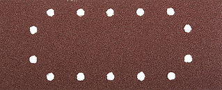 Лист шлифовальный ЗУБР "МАСТЕР", 14 отверстий, для ПШМ на зажимах, Р60, 115х280мм, 5шт 35594-060