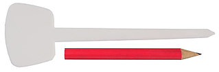 Набор меток-ориентиров GRINDA для засеянных грядок: 25 ярлыков (тип - "Т") + карандаш, 125 мм  8-422371-H26_z01