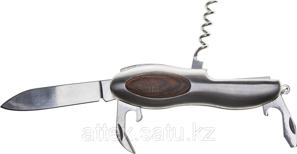 Нож DEXX складной многофункциональный, металлическая рукоятка, 5 функций 47646