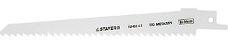 Полотно STAYER "PROFI" S611DF для сабельн эл. ножовки Bi-Metall, дерево, дерево с гвоздями,металл, газобетон, пластик 159452-4.2