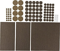 Набор STAYER "COMFORT": Накладки самоклеящиеся на мебельные ножки, 98 шт, коричневые 40916-H98, фото 1