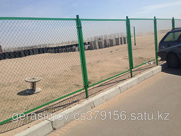 Заборы из сетки рабица