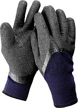 Перчатки утепленные Сибирь, акриловые с вспененным латексным покрытием, двойные, L-XL, ЗУБР Професси 11466-XL